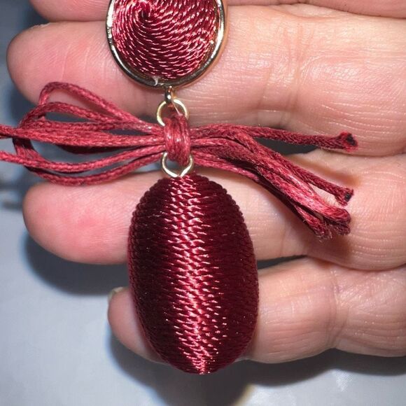 SugarFix by Bauble Bar Red Thread Dangle Earrings - Picture 6 of 8